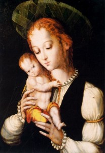 Puños, cabellos y sombrerete, la Virgen vive en la época del pintor 