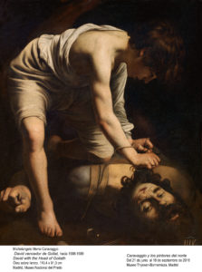 Caravaggio trae las figuras al frente para dar realismo
